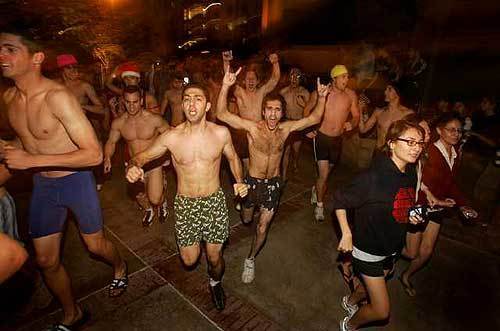 Westwood Strips Down For The UCLA Undie Run