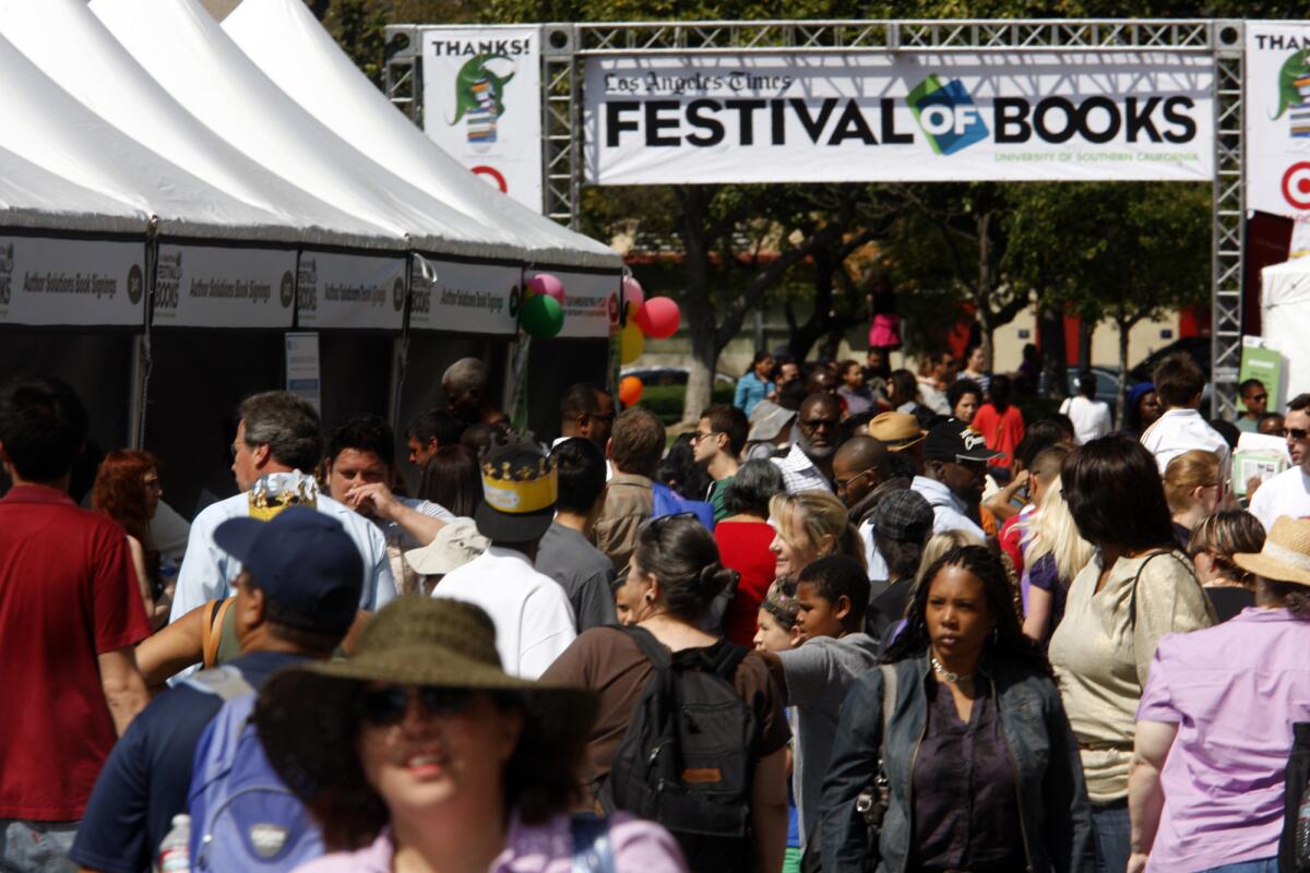 The Los Angeles Times Festival of Books in 2012.