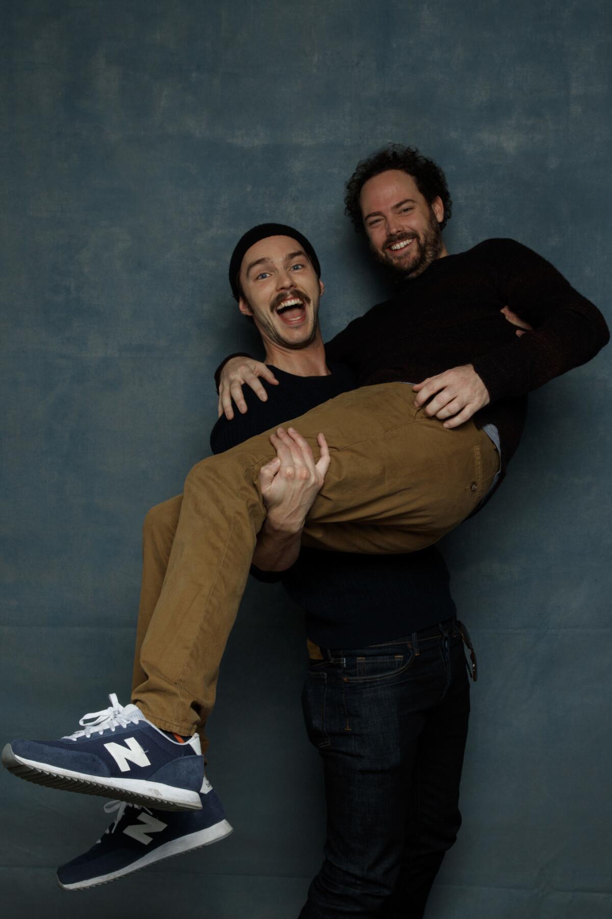 Actor Nicholas Hoult and director Drake Doremus from the film "Newness."