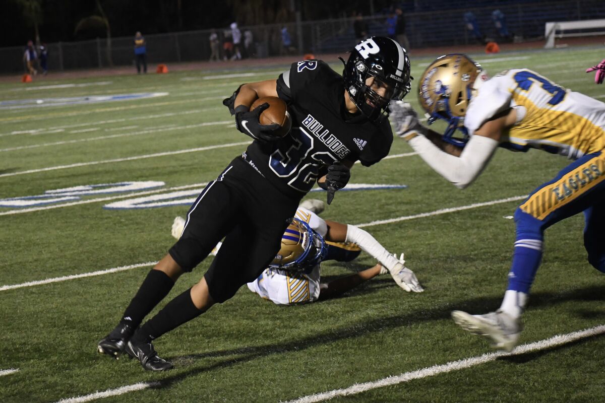 Ramona running back Adrian Enriquez stepped up last season and will be counted on to do so again this year.