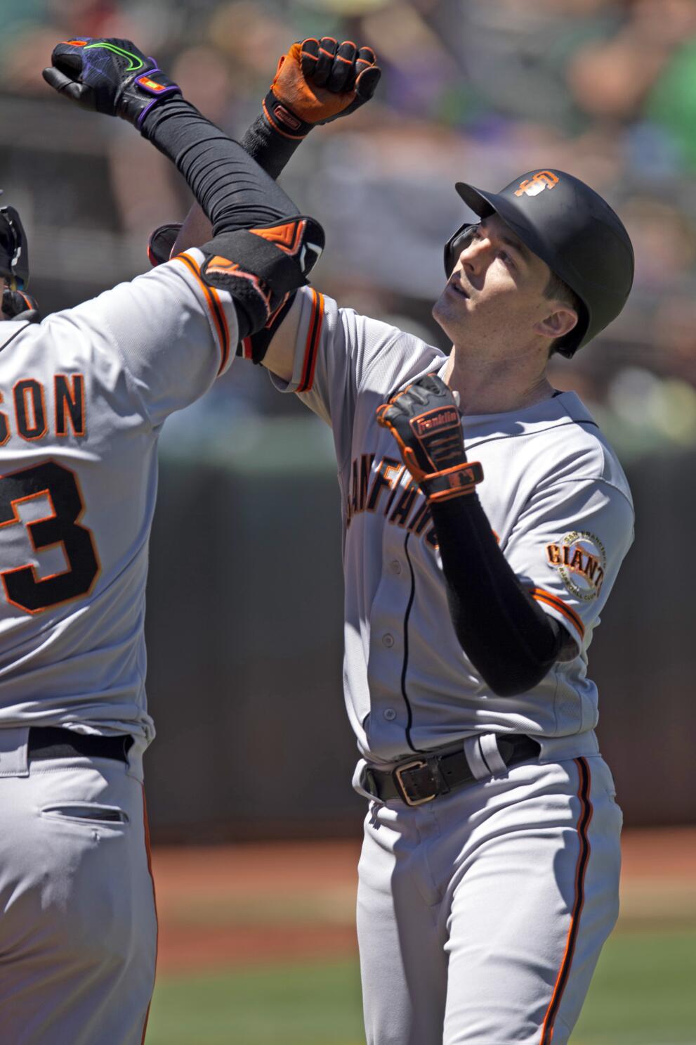Yaz homers twice, Webb, Giants hold off A's 6-4 - The San Diego