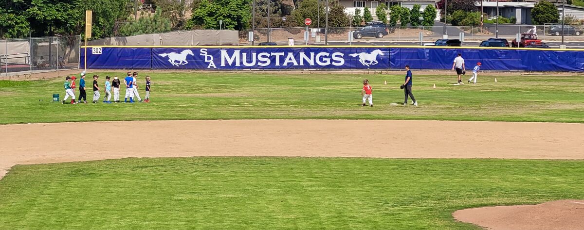 SDA's Mustang baseball camp.