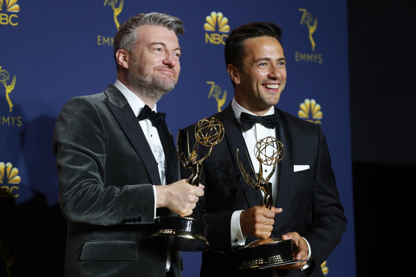 Emmy winners backstage
