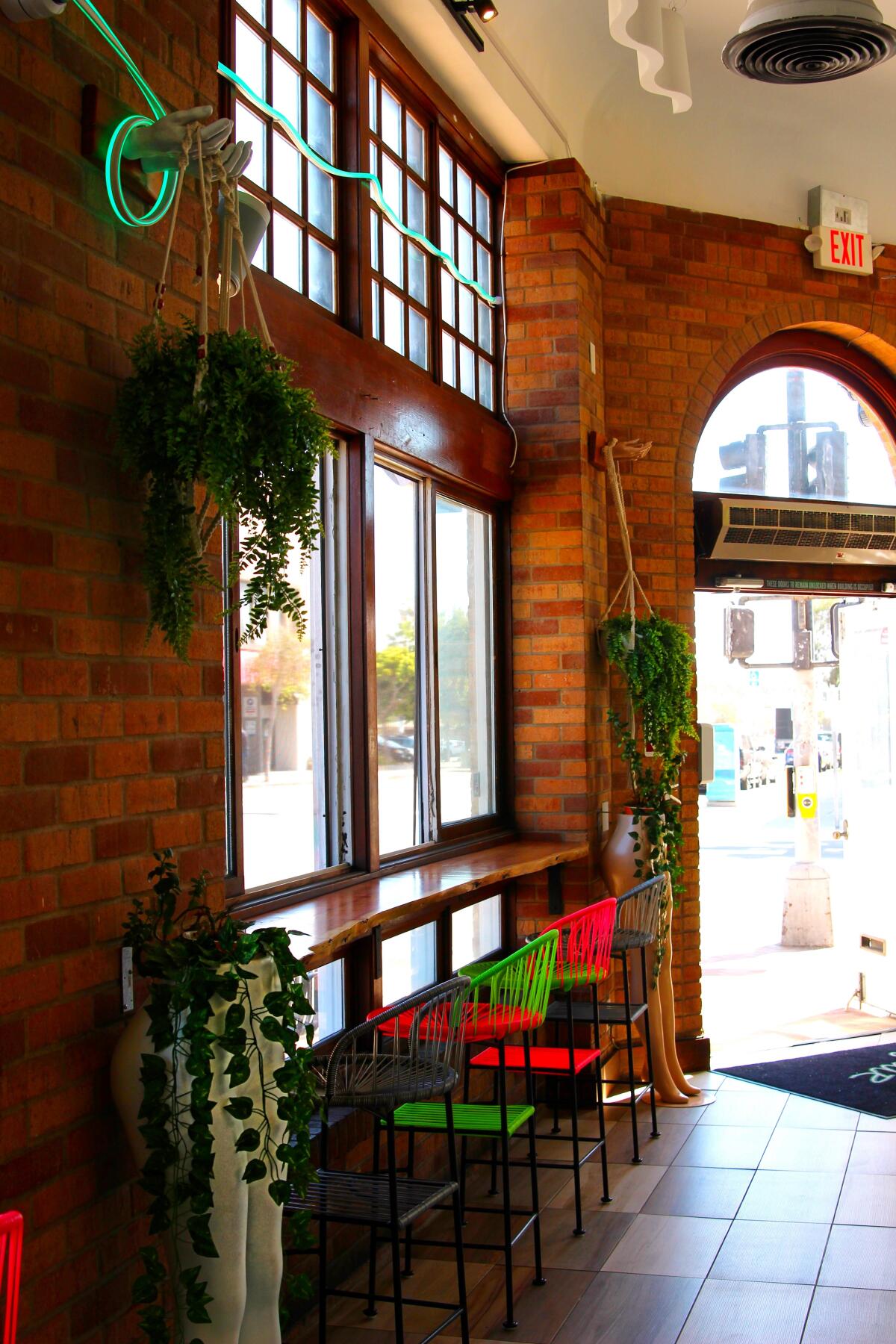 The interior of Our Green Affair in Pacific Beach.