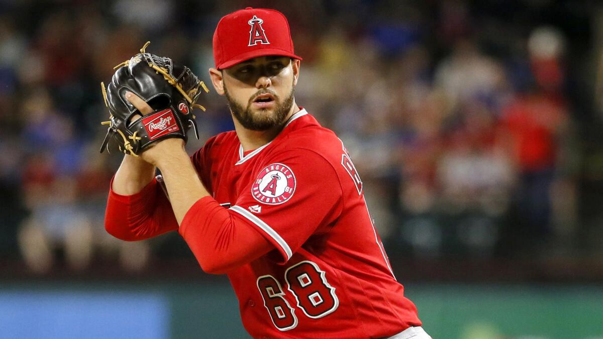 Angels reliever Cam Bedrosian is competing to be the team's closer this season.