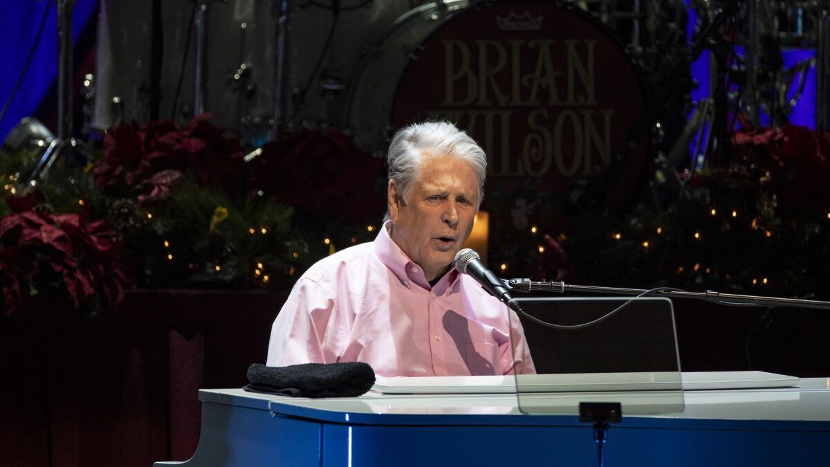Brian Wilson included songs from his 2008 holiday album "What I Really Want For Christmas" on Thursday in Thousand Oaks.