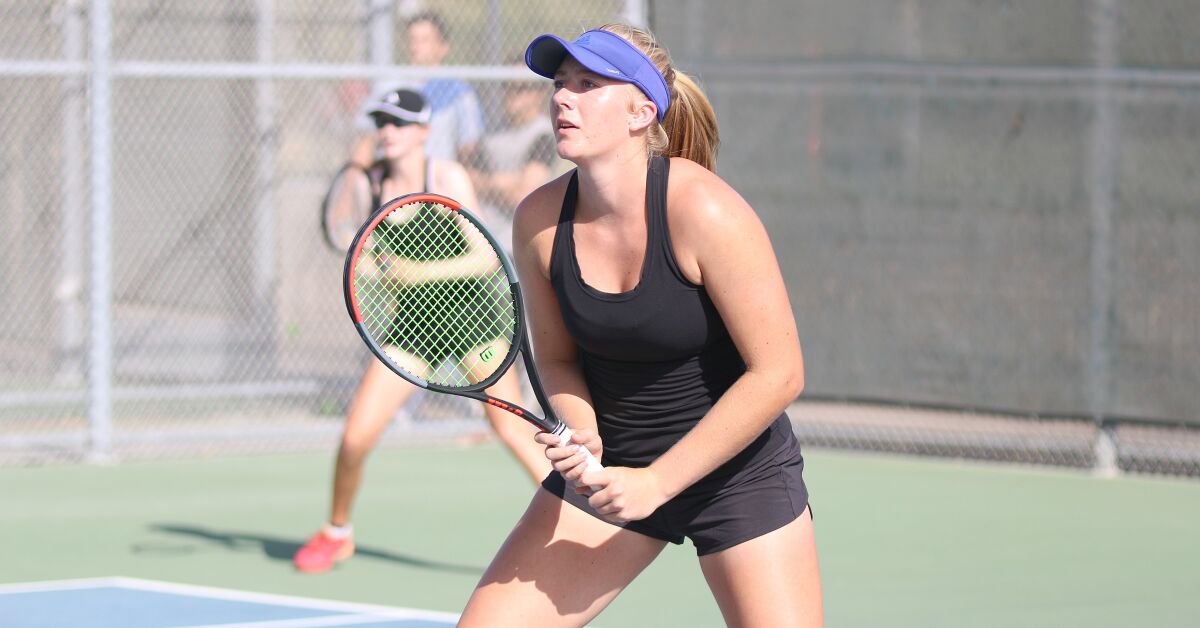 CCA senior Emily Fowler is a defending CIF doubles champion.