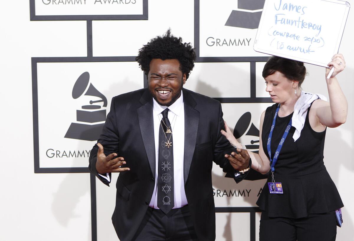 James Fauntleroy at the 56th Grammy Awards.