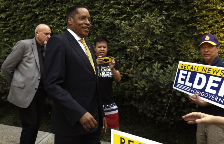 Radio host Larry Elder announces 2024 GOP bid for president - Los