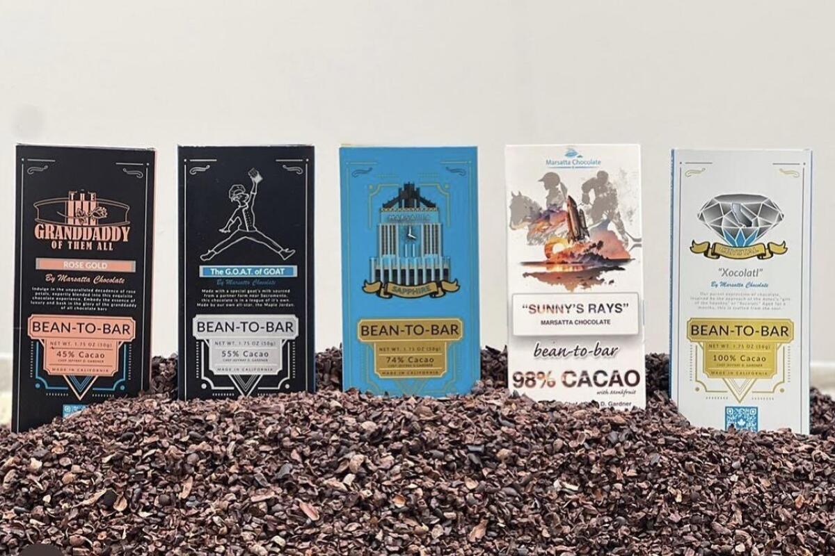 A selection of chocolate bars from Marsatta Chocolate Experience