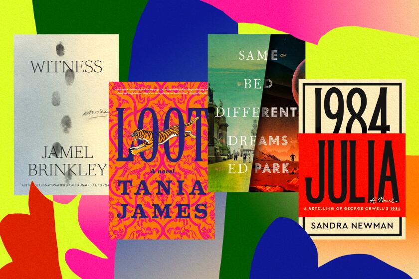 joan didion famous essays 4 book jackets on a colorful background