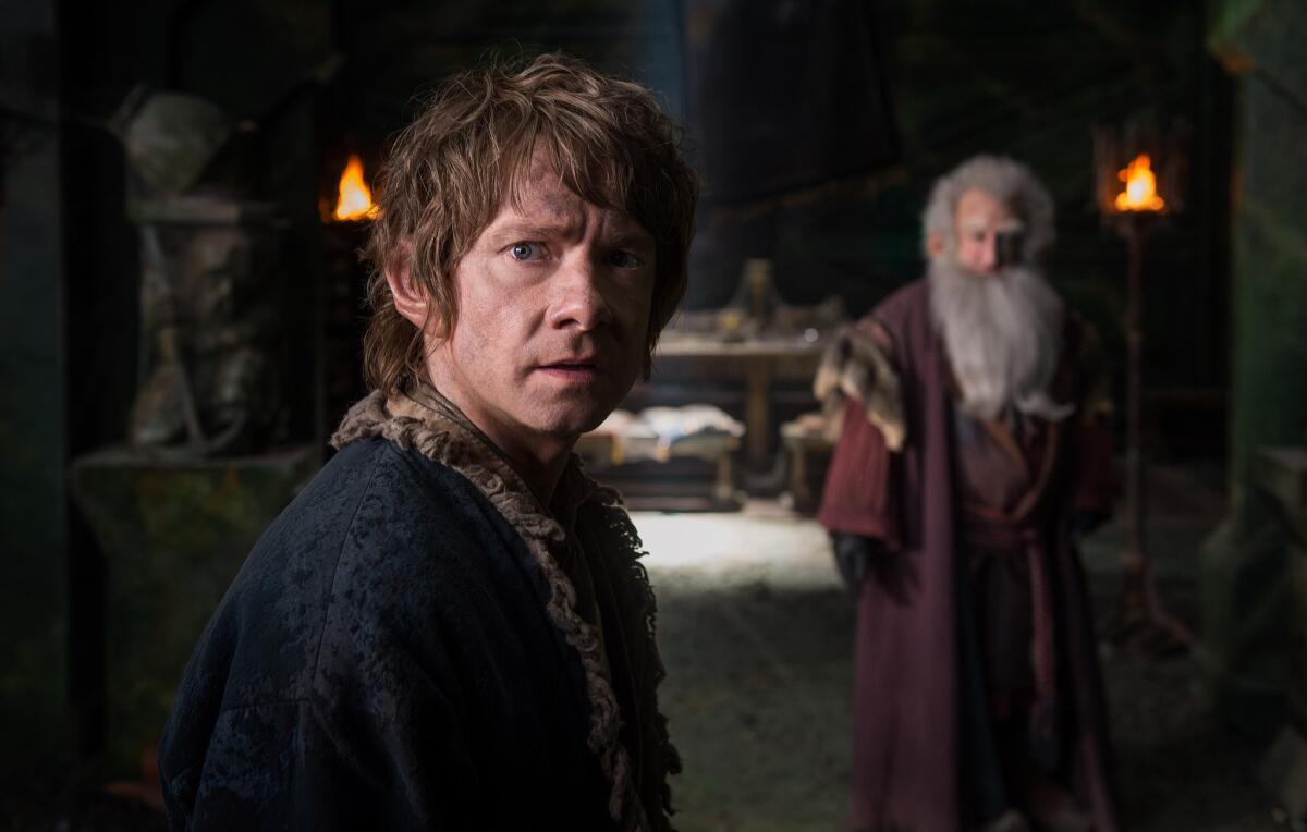 Martin Freeman appears in a scene from the film, "The Hobbit: The Battle of the Five Armies."