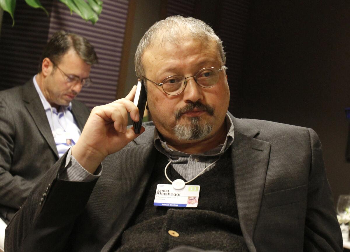  Saudi Arabian journalist Jamal Khashoggi