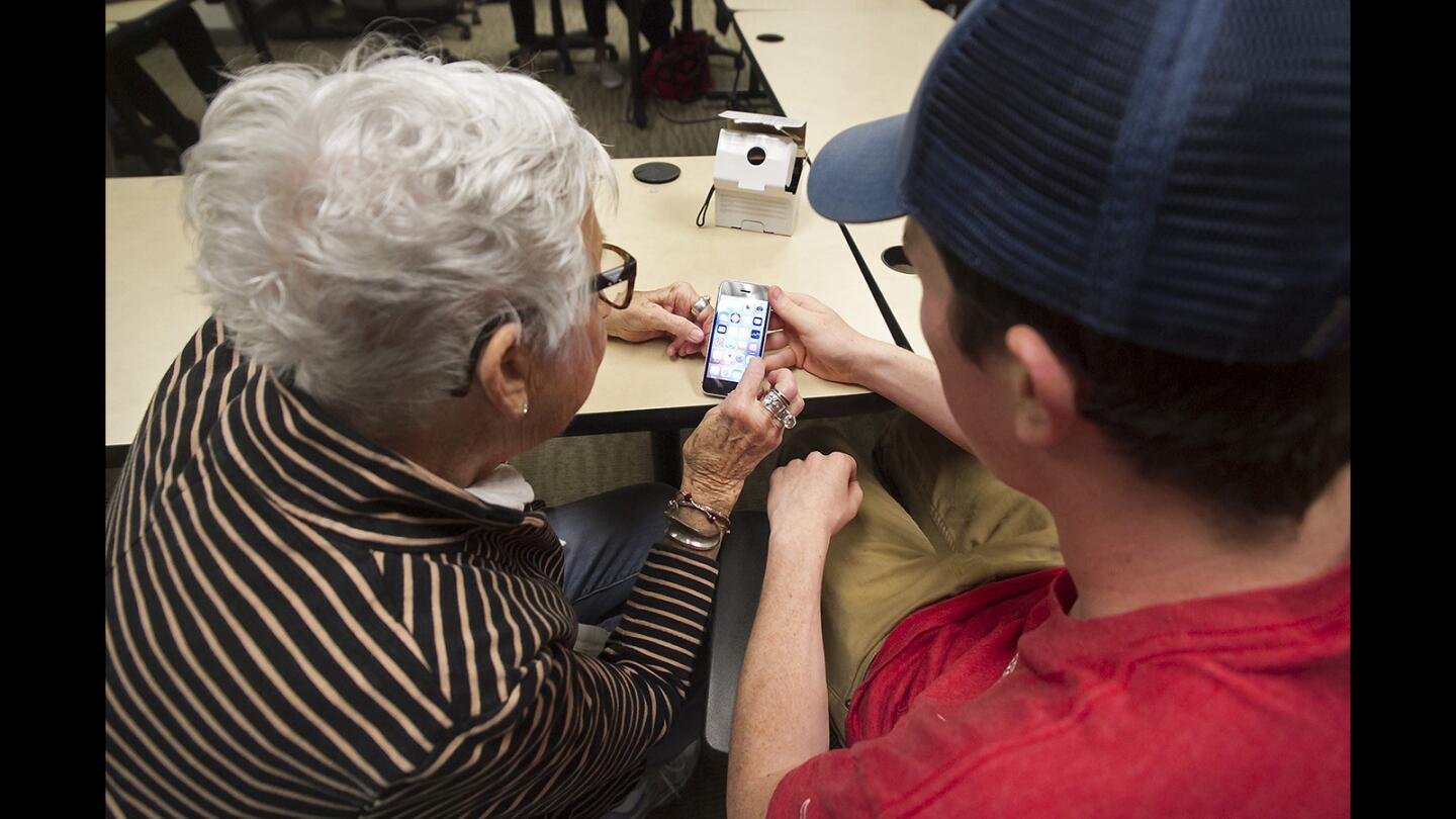 Sage Hill Students Bring Seniors Up To Modern Technology