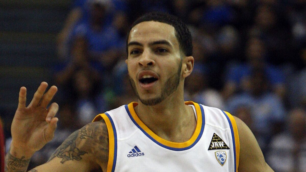 Former UCLA basketball player Tyler Honeycutt is pictured in January 2011.