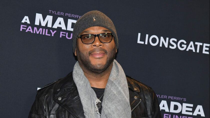 Tyler Perry at the premiere of “A Madea Family Funeral.”