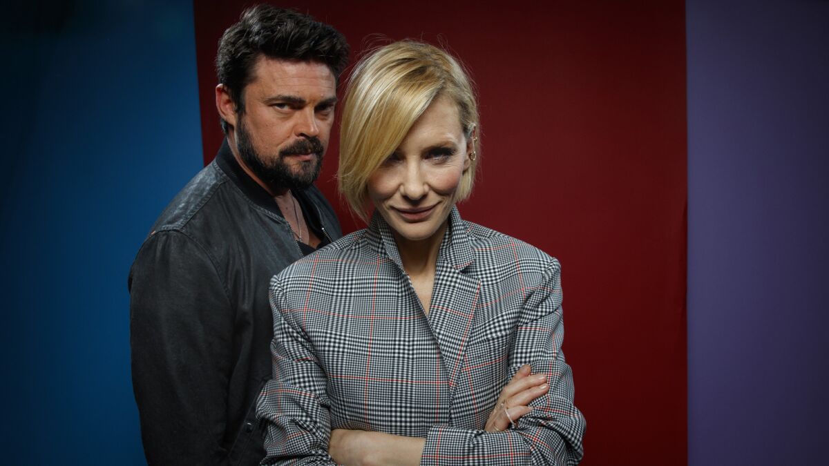 Cate Blanchett and Karl Urban. (Jay L. Clendenin / Los Angeles Times)