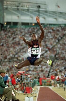 For example, Carl Lewis of the U.S. won nine gold medals, including four straight in one event: the long jump.
