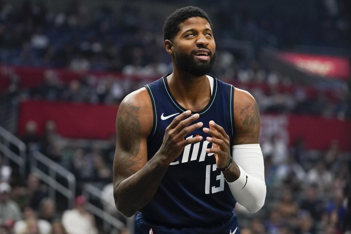 Paul George fined $35,000 by NBA for ref criticism. He said Clippers ...