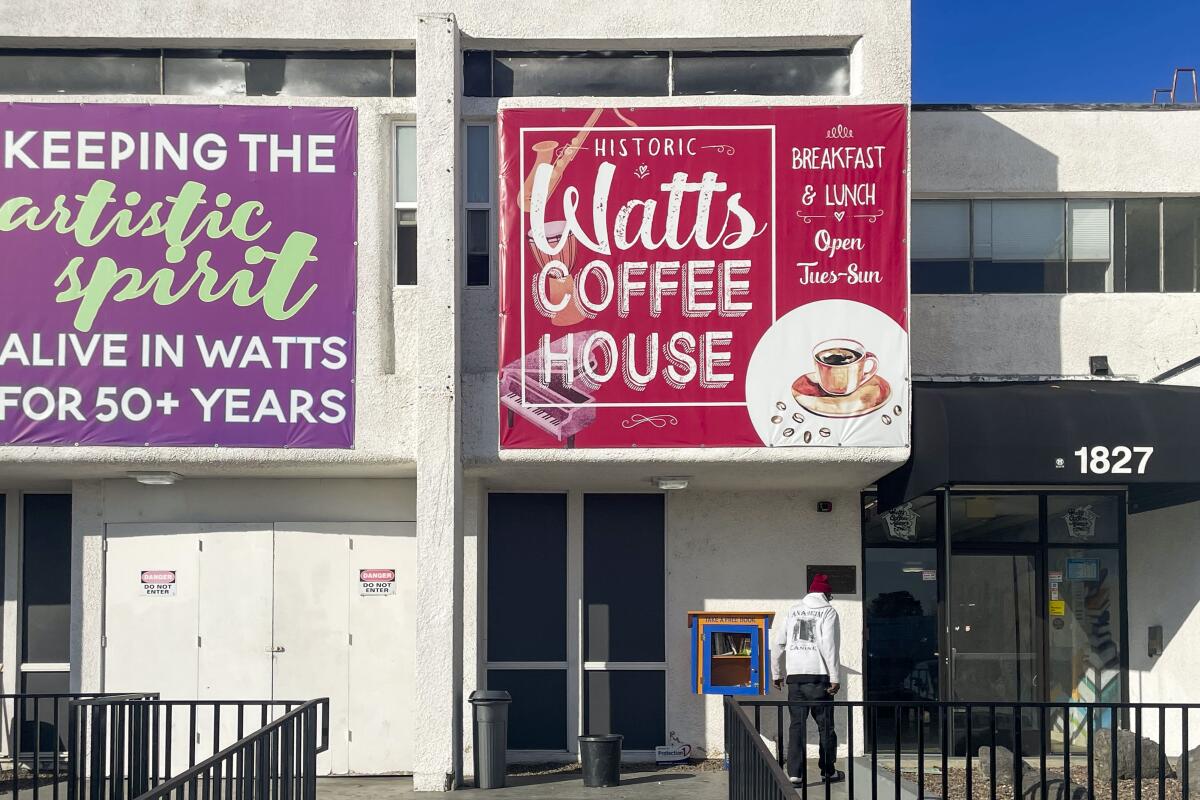 Exterior of Watts Coffee House
