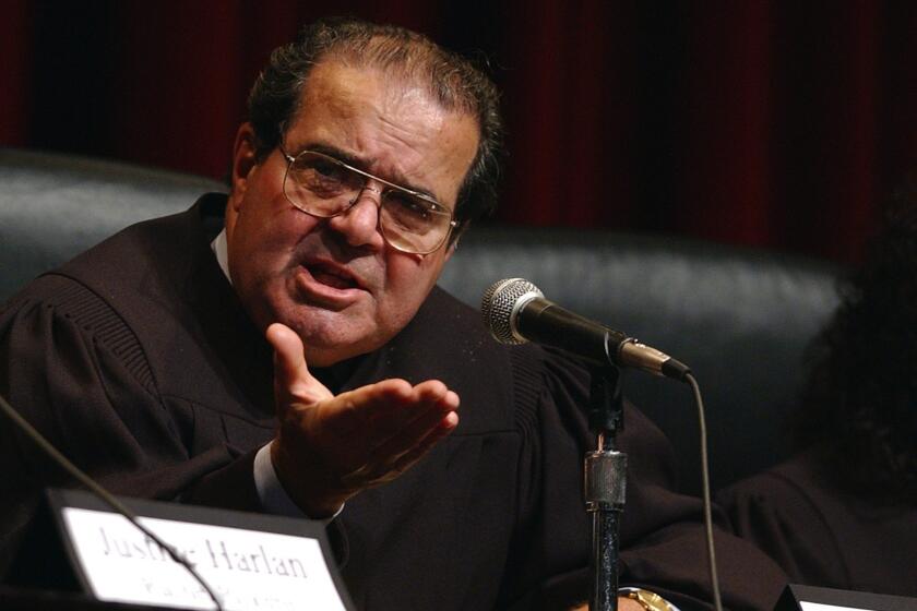 U.S. Supreme Court Justice Antonin Scalia said during arguments in an affirmative action case that African American students might be better served enrolling in "slower-track" colleges.