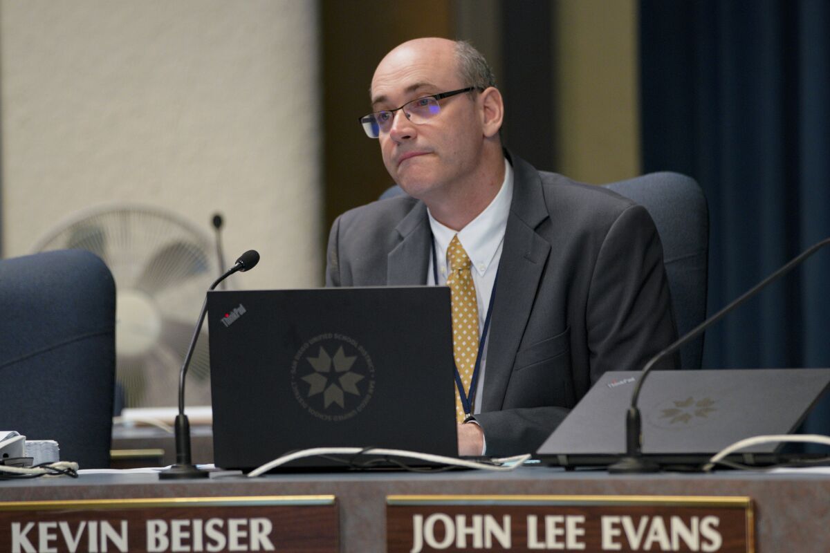 San Diego Unified Board Trustee Kevin Beiser