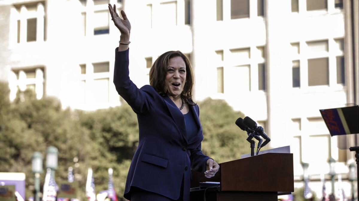 Sen. Kamala Harris' presidential announcement was a triumph of stagecraft. But not everyone in Oakland shares the celebratory mood.