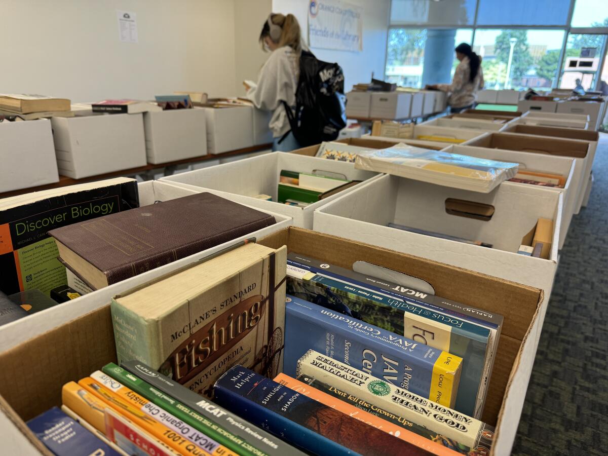 A variety of used books will be available at the Orange Coast College Friends of the Library Fall Book Sale.