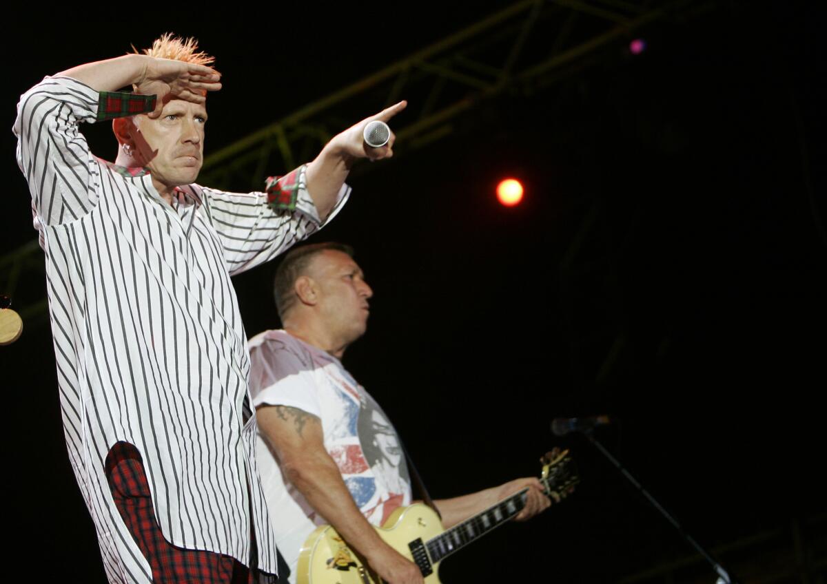 Anarchy in UK court? Ex-Sex Pistols sue singer Johnny Rotten - The San  Diego Union-Tribune