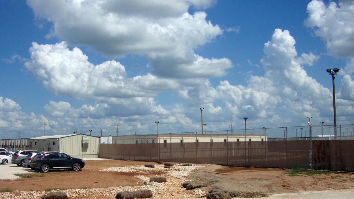 The South Texas Family Residential Center, the largest of the nation's three immigration detention centers for families, housing up to 2,400, is operated by a private company.