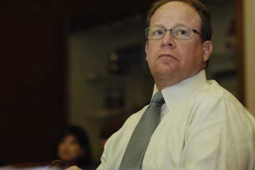 Ronald Lederkramer at a Coliseum Commission meeting in July 2011.