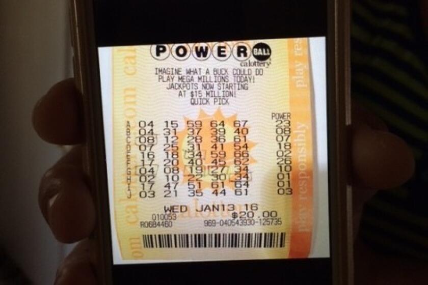 A photograph of a fake winning Powerball ticket fooled a Pomona nurse and her employer. The nurse's son later admitted it was a joke.