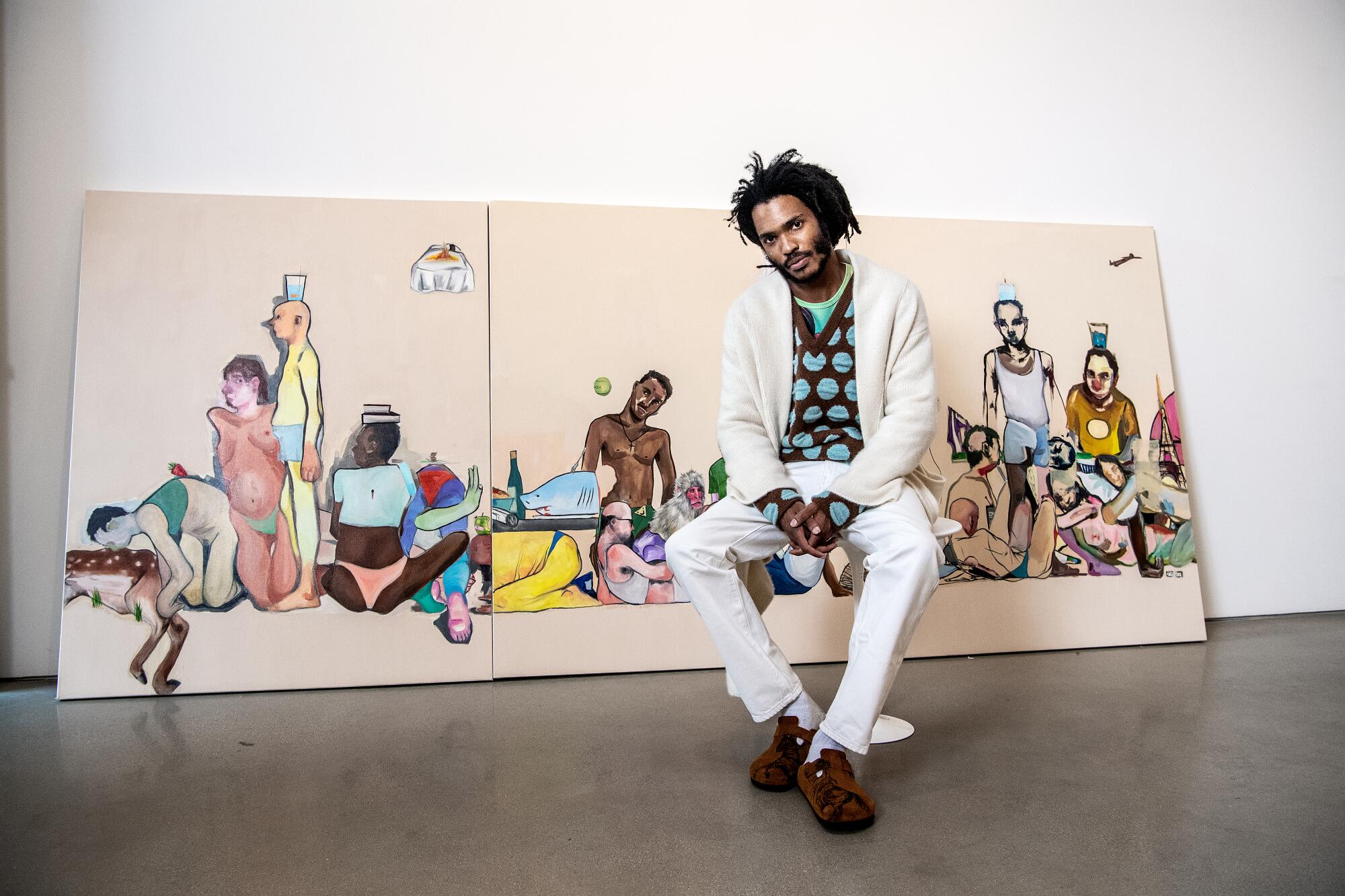 L.A. artist contemplates interconnectedness of fashion, art - Los