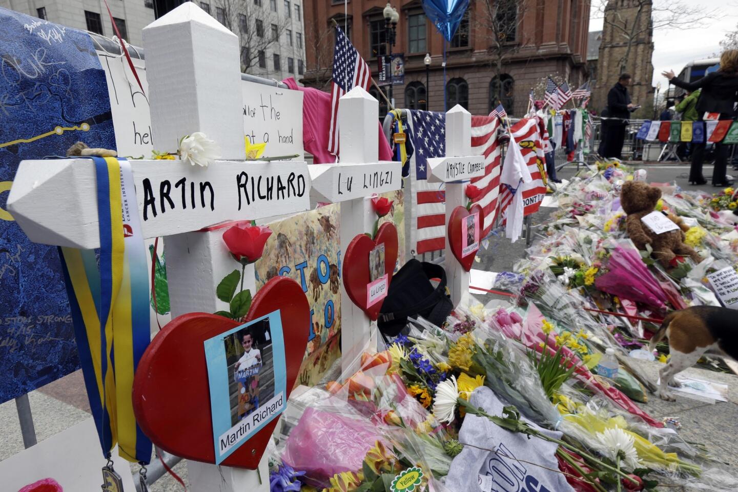 Boston Marathon memorial artifacts