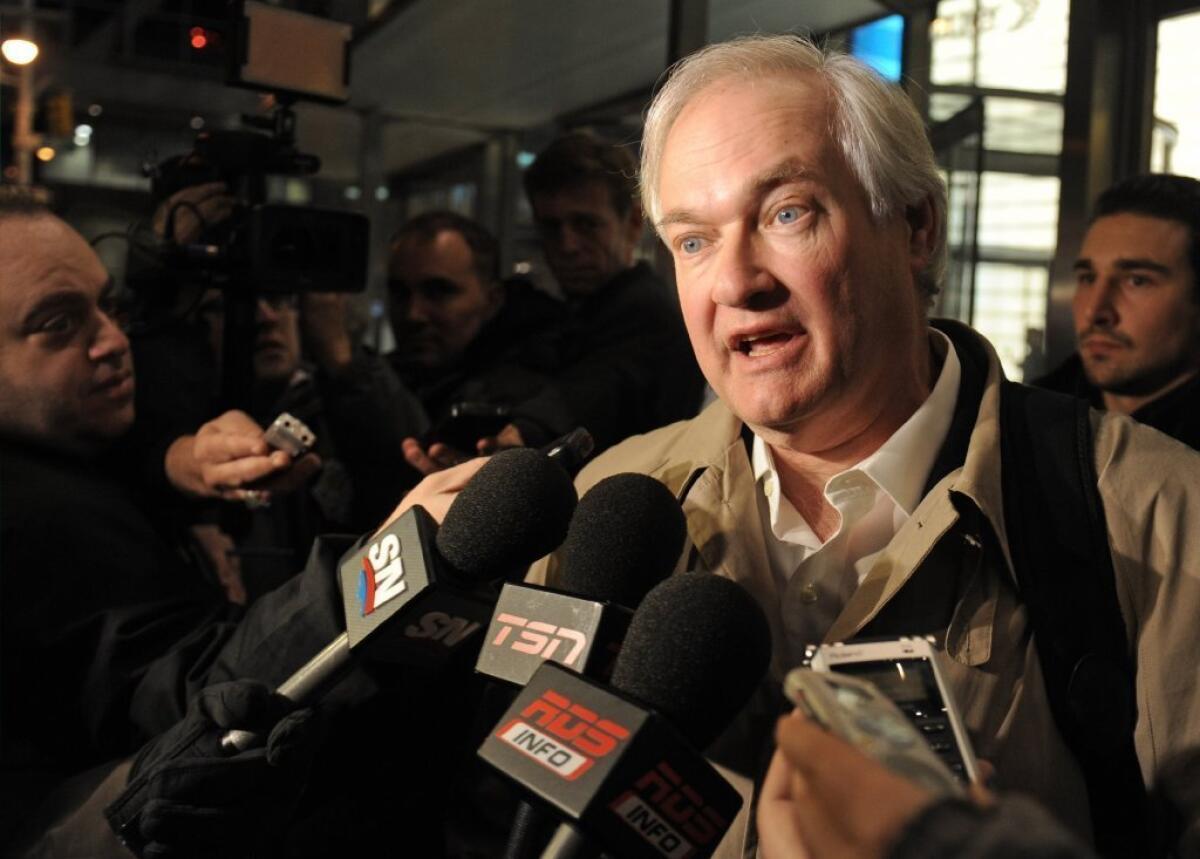 Members of the NHL Players' Assn. have voted to authorize their executive board to dissolve the union. Above, Donald Fehr, the union's executive director.