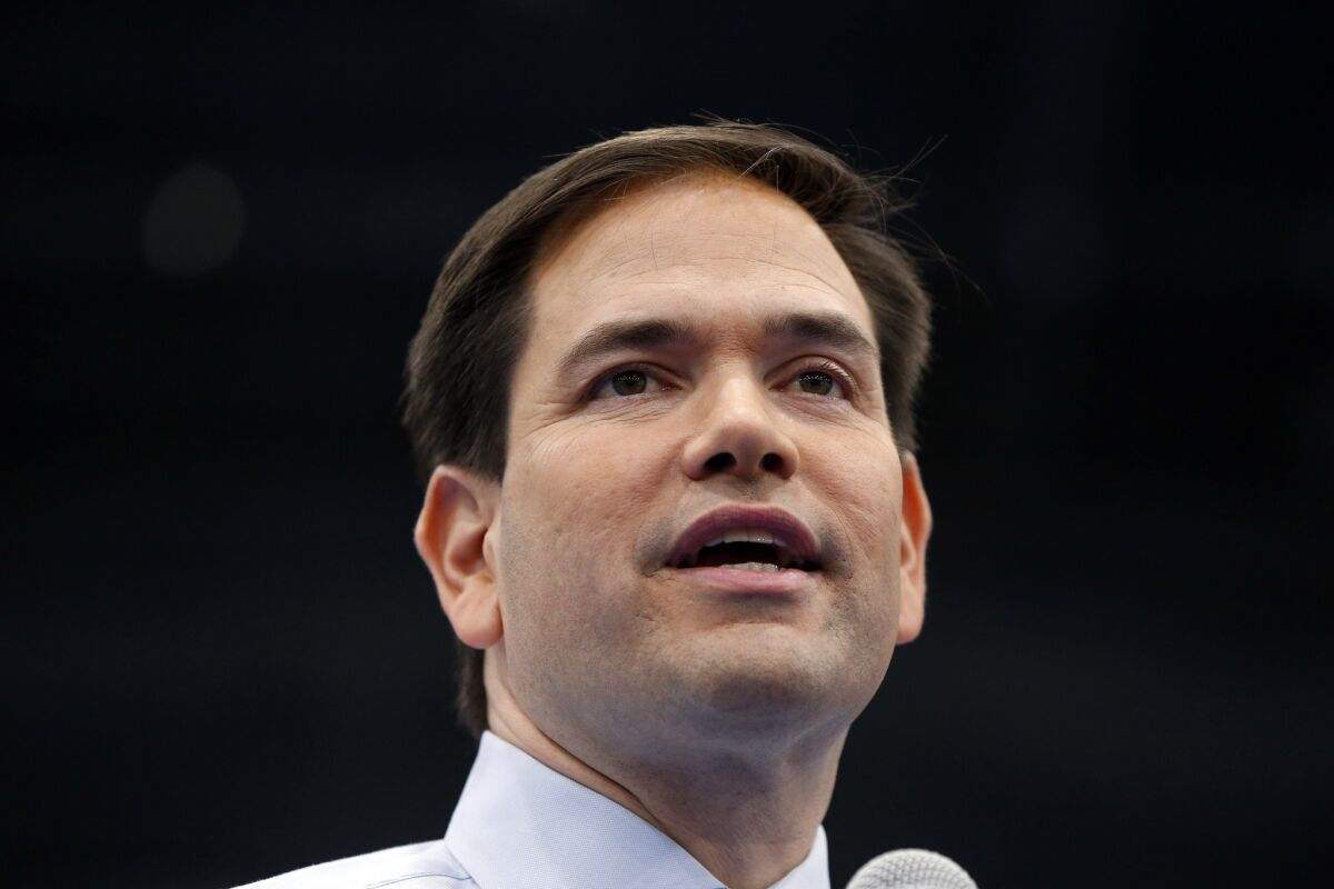 Florida Sen. Marco Rubio has declined to withdraw his criticism of Donald Trump as the GOP nominee. (Paul Sancya / Associated Press)