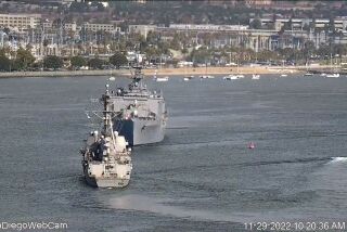 Two U.S. Navy warships took evasive maneuvers to avoid a collision in San Diego Bay on Tuesday, November 30, 2022