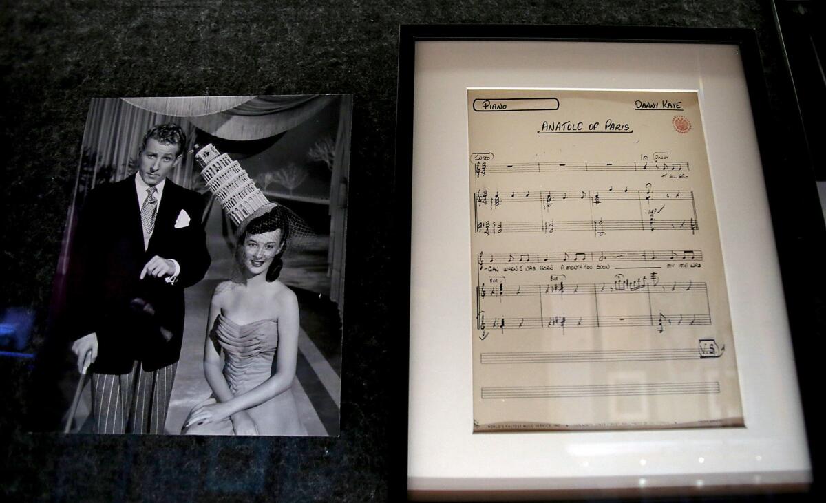 "Danny Kaye and Sylvia Fine: Two Kids from Brooklyn" will run through Feb. 15, 2014, at the Walt Disney Concert Hall.