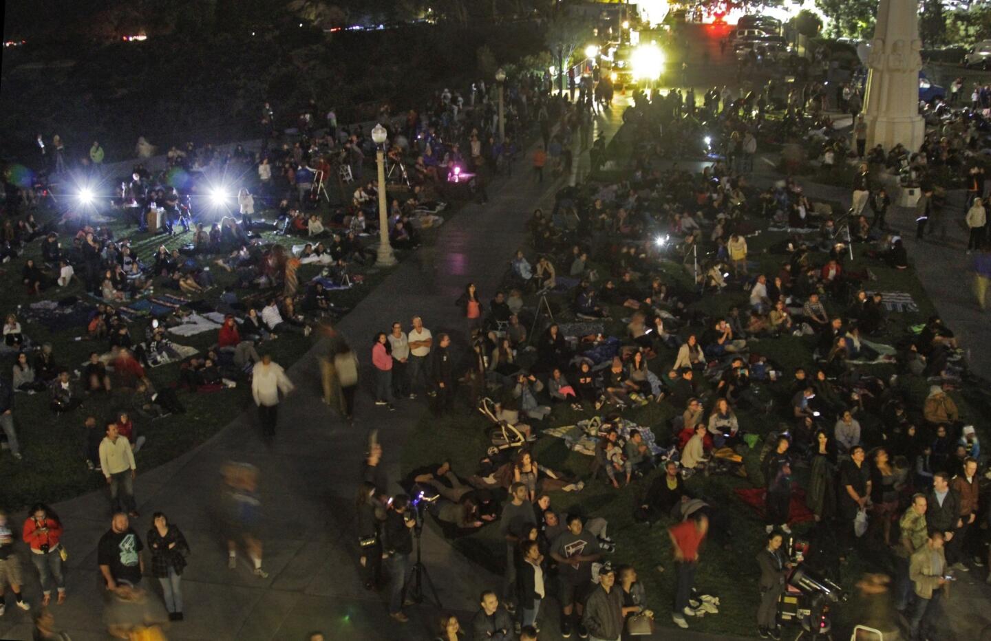 Griffith Observatory crowd