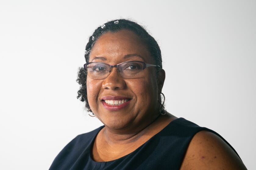 LaWana Richmond, a candidate for the San Diego Unified School Board, poses for a portrait at The San Diego Union Tribune's photo studio on November 11, 2019 in San Diego, California.