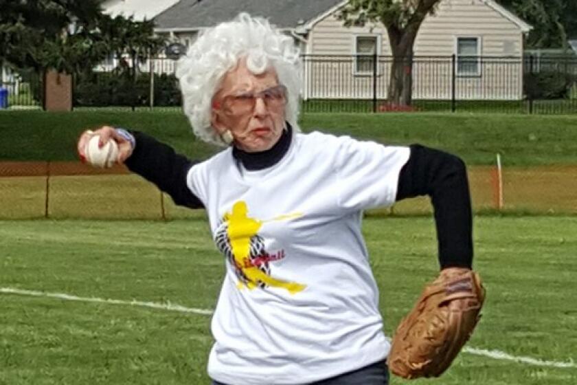 Maybelle Blair is raising money for a women's baseball museum and activities center.