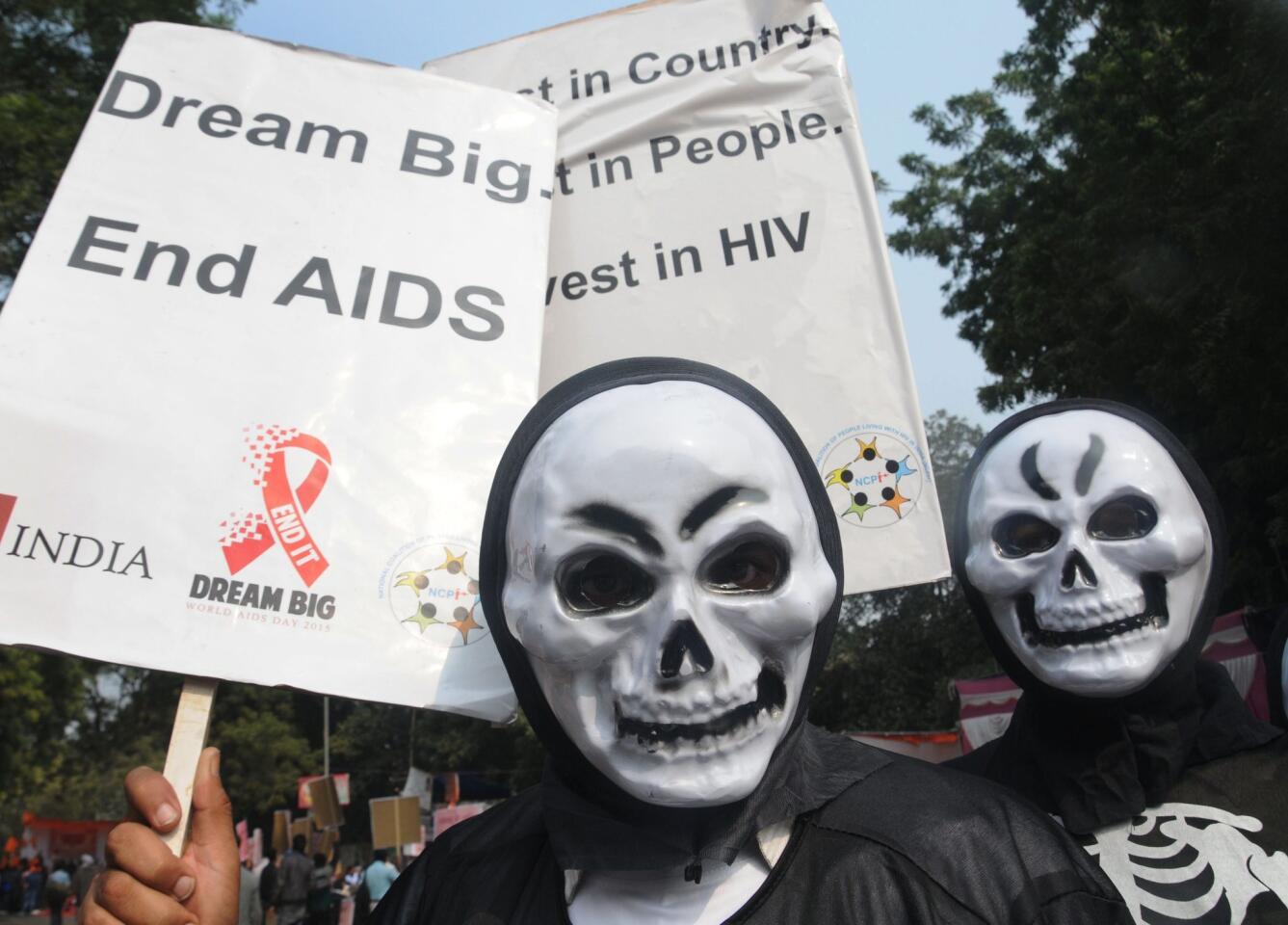 World AIDS day in New Delhi