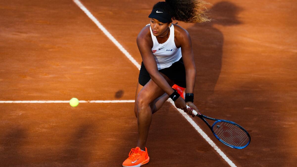Naomi Osaka has won the last two major tennis championships and is the favorite at the French Open, which starts Sunday in Paris.