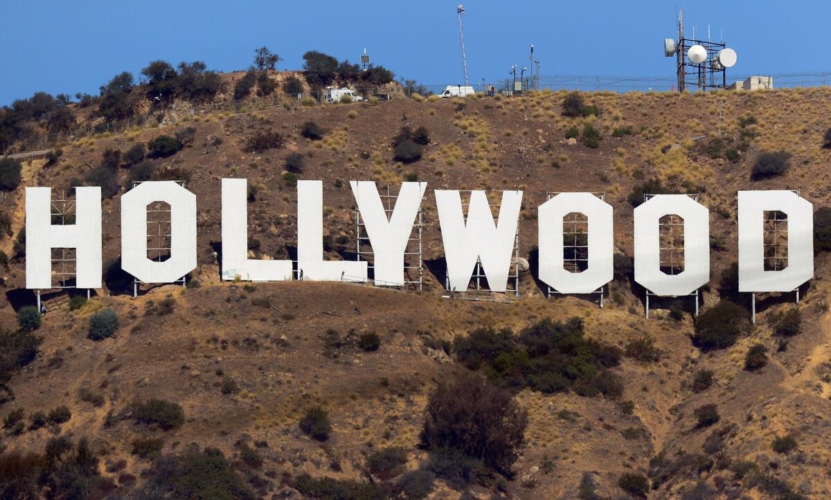 The Hollywood sign