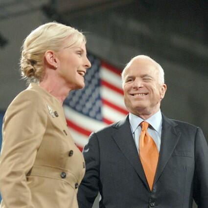 John McCain winks