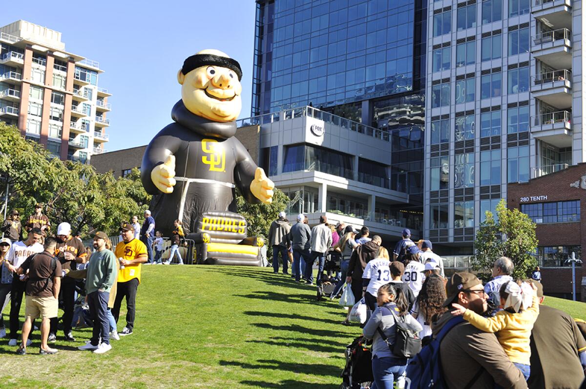 Padres fans head to Petco Park for FanFest on Opening Day 