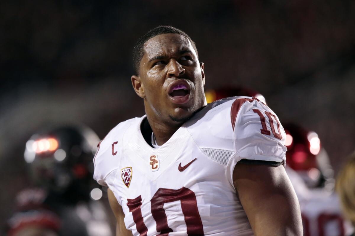 USC linebacker Hayes Pullard had 87 tackles with one interception for the Trojans this season.