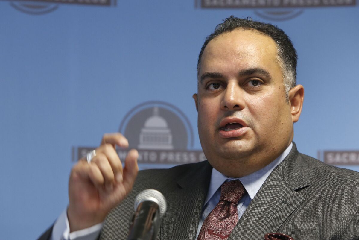 Assembly Speaker John A. Pérez (D-Los Angeles) discussed the state budget at a lunch held by the Sacramento Press Club on Wednesday.