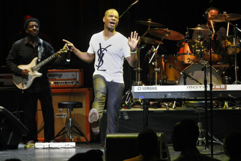 Kirk Franklin performs as part of the BET Experience at Club Nokia in Los Angeles on June 30, 2013.