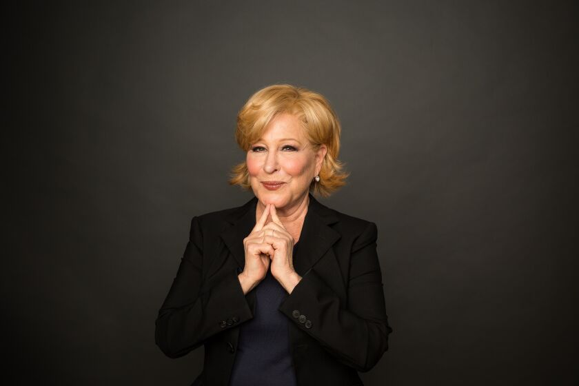 NEW YORK, NY — 9/26/19: Bette Midler, who has a role in the upcoming Netflix series "The Politician" produced by Ryan Murphy, stands for a portrait on Thursday, September 26, 2019 in New York City. (PHOTOGRAPH BY MICHAEL NAGLE / FOR THE TIMES)